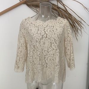 Ivory Lace Top